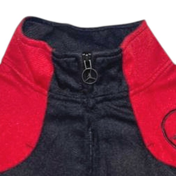 Nike Air Jordan Track Jacket Youth L 16/18 Black Red Jumpman Logo Full Zip - Picture 3 of 13